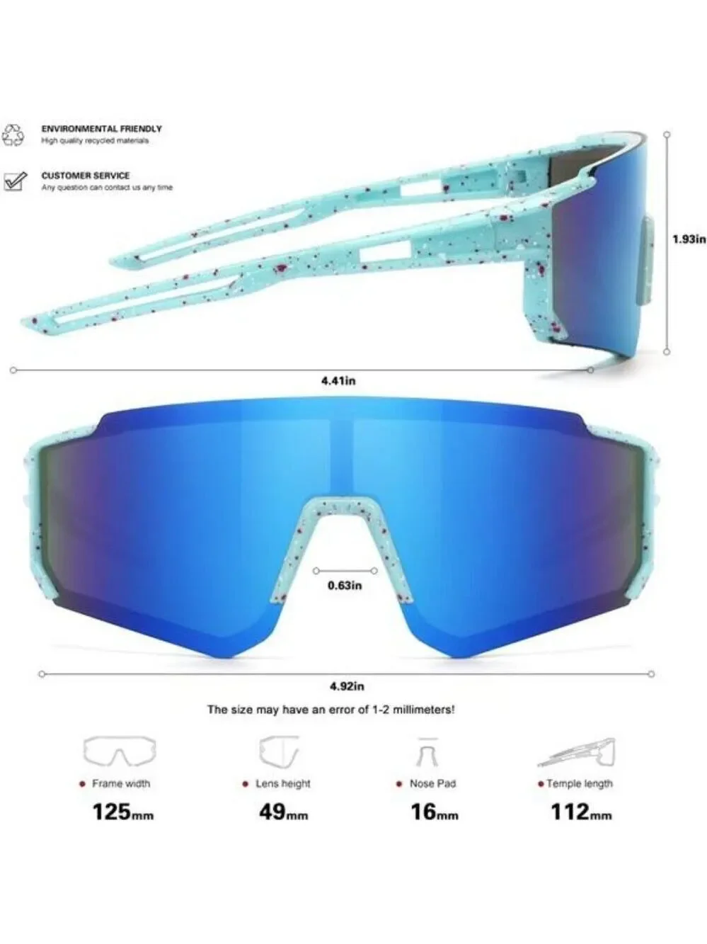 Kids Baseball Sports Sunglasses UV400 Boys Girls Ages 6 12 Lightweight Wrap
